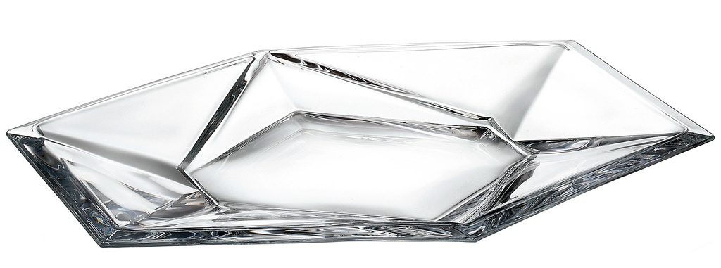 ORIGAMI-0-360 ml-TORTERA-C CRISTAL DE BOHEMIA