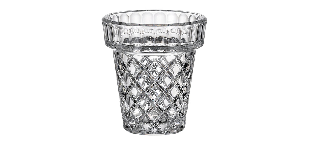 CRISTAL-0-0-MACETERO-134 mm- CRYSTALITE BOHEMIA CRISTAL