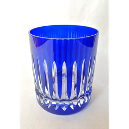 [204777] CRISTAL DE ROCA- PARIS-AZUL OSCURO-320 ml-VASO WHISKY-BOHEMIA CRISTAL