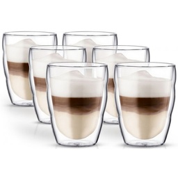 [203838] PILATUS-0-350 ml-6 VASOS DOBLE PARED MEDIANOS