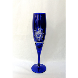 [204789] CRISTAL DE ROCA- PINWHEEL-AZUL OSCURO-190 ml-COPA-BOHEMIA CRISTAL