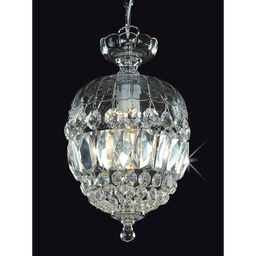 [205435] PRECIOSA-CVIKOV 3029-0-CRISTAL Y CROMO BRILLANTE LAMPARA DE CRISTAL