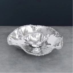 [207778] ORGANIC PEARL ONYX-PLATEADO-36 cm-BOWL DIP 7703 BEATRIZ BALL