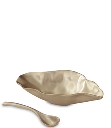 [207786] SIERRA MODERN MAIA GOLD-DORADO-23 cm-BOWL MEDIANO CON CUCHARA 7836 BEATRIZ BALL