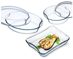 [202579] SIMAX-0-1,5/2,4/2,4 l-SET CASEROLA 5 PIEZAS BOHEMIA CRISTAL