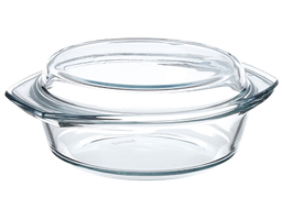 [201667] SIMAX-0-3.5 l-FUENTE REDONDA CON TAPA-BOHEMIA CRISTAL