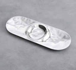 [204959] SOHO-PLATEADO-37 cm-FUENTE CON TRES DIVISIONES BEATRIZ BALL