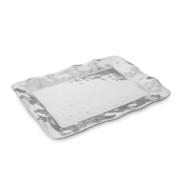 [204924] SOHO-PLATEADO-50x36 cm-FUENTE RECTANGULAR BEATRIZ BALL