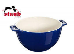 [204402] STAUB-CERAMIC-AZUL-18 cm-BOWL REDONDO CON AGARRADORES