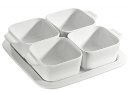 [204497] STAUB CERAMIC-BLANCO-19x19 cm-SET BOCADITOS 5 PIEZAS