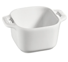 [204529] STAUB CERAMIC-BLANCO-8 cm-SET 2 RAMEKIN CUADRADO