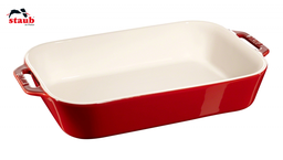 [204510] STAUB CERAMIC-CHERRY-34x24 cm-FUENTE PARA GRATINAR GRANDE