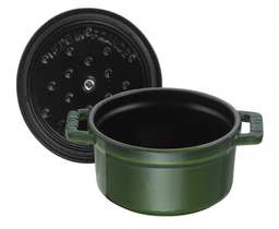 [201473] STAUB-HIERRO FUNDIDO-VERDE ALBAHACA-10 cm-COCOTTE REDONDO
