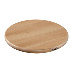 [206062] STAUB-HIERRO FUNDIDO-CAFÉ HAYA-23 cm-TRÉBEDES REDONDO