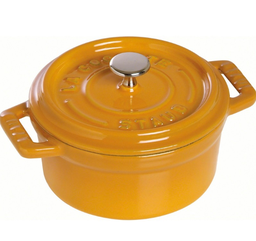 [204465] STAUB HIERRO FUNDIDO-MOSTAZA-10 cm-COCOTTE REDONDO