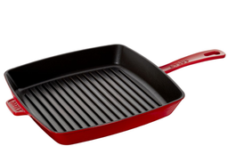 [204341] STAUB-HIERRO FUNDIDO-CHERRY-30 cm-SARTEN CUADRADO CON AGARRADOR