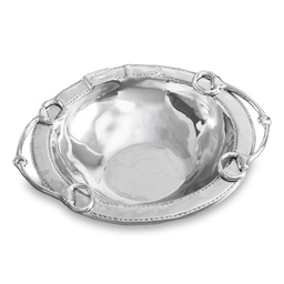 [205470] WESTERN-PLATEADO-39 cm-BOWL CON AGARRADORES ECUESTRE-BEATRIZ BALL