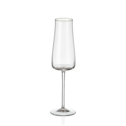 [107349] ALEX-0-210 ml-6 CHAMPAGNE FLAUTA-BOHEMIA CRISTAL