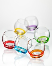 [204221] CRAZY-0-60 ml-6 VASOS LICOR-BOHEMIA CRISTAL