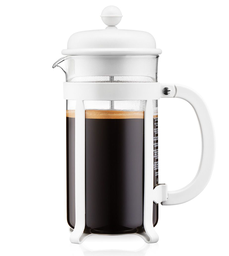 [204819] JAVA-BLANCO-1 l-JAVA-PRENSA DE CAFÉ 8 TAZAS BOROSILICATO-BODUM