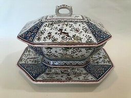 [107553] CONIMBRIGA-A-28 cm-SOPERA OCTAGONAL (3 PIEZAS)