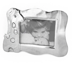 [205463] BABY-PLATEADO-15x10 cm-PORTARETRATO GIRAFA BEBE BEATRIZ BALL