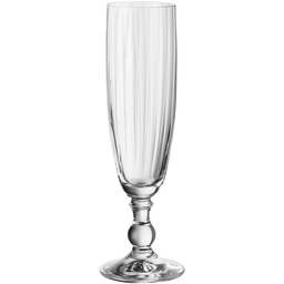 [204225] GEORGIA-OPTICS-230 ml-6 CHAMPAGNE FLAUTA-BOHEMIA CRISTAL