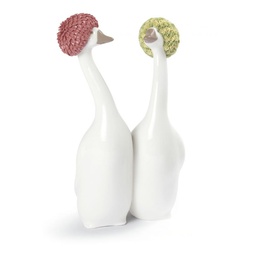 [203133] LLADRO-0-0- GOSSIPING ROJO Y AMARILLO