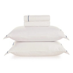 [206999] ROYALE- BCO/MARINHO 180 HILOS-290 x 250 cm-JUEGO DE SABANAS KING-KARSTEN