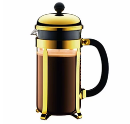 [207040] CHAMBORD-ORO BOROSILICATO-1 L-PRENSA DE CAFE-BODUM