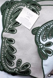 [207365] MAOLI-ENCAJE-VERDE-0-SET AMERICANO DE 6 INDIVIDUALES