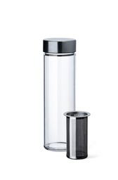 [207416] SIMAX-0-500 ml-BOTELLA CON TAPA COLADERA ACERO INOXIDABLE-BOHEMIA CRISTAL