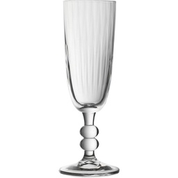 [203593] NEW ENGLAND-0-180 ml-6 CHAMPAGNE FLAUTA-BOHEMIA CRISTAL