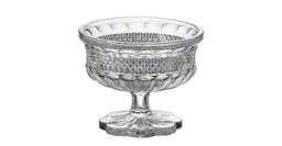 [207440] ALEXANDRIA-0-150 ml-BOWL CON PIE-C CRISTAL DE BOHEMIA