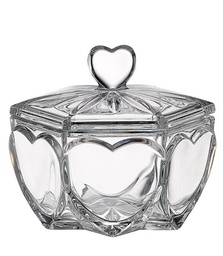 [207474] CRISTAL-0-130 ml-CAJA CORAZON ALTA- CRYSTALITE BOHEMIA CRISTAL