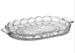 [207478] CRISTAL-0-295 ml-BANDEJA OVALADA-C CRISTAL DE BOHEMIA