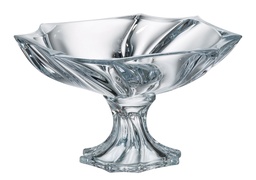 [207530] NEPTUNE-0-330 ml-BOWL CON PIE-C CRISTAL DE BOHEMIA